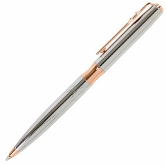 Ручка подарочная шариковая GALANT "NUANCE SILVER", корпус серебристый, детали розовое золото, узел 0,7 мм, синяя, 143520 Ручка подарочная шариковая GALANT "NUANCE SILVER", корпус серебристый, детали розовое золото, узел 0,7 мм, синяя, 143520 - фото 3