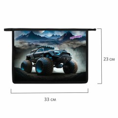 Папка для тетрадей ЮНЛАНДИЯ А4, 1 отделение, пластик, на молнии, "Space driver", 273352 Папка для тетрадей ЮНЛАНДИЯ А4, 1 отделение, пластик, на молнии, "Space driver", 273352 - фото 5