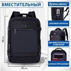 Рюкзак BRAUBERG FUNCTIONAL с отделением для ноутбука, 2 отделения, USB-порт, Solid, 46х31х15 см, 272575 Рюкзак BRAUBERG FUNCTIONAL с отделением для ноутбука, 2 отделения, USB-порт, Solid, 46х31х15 см, 272575 - фото 15