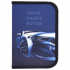 Пенал BRAUBERG с наполнением, 1 отделение, 1 откидная планка, 24 предмета, 21х14 см, "Sport car", 271527 - фото 2