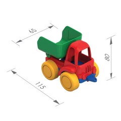 Машина игрушечная САМОСВАЛ "Нордик", пластиковая, 11,7x7,8x6,8 см, НОРДПЛАСТ, 101/1 Машина игрушечная САМОСВАЛ "Нордик", пластиковая, 11,7x7,8x6,8 см, НОРДПЛАСТ, 101/1 - фото 3