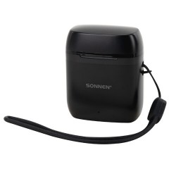 Наушники беспроводные TWS вкладыши с микрофоном, SONNEN EP-BH10B, Bluetooth 5.3, черные, 514122 - фото 3