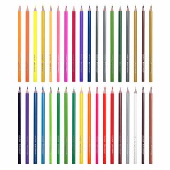 Карандаши цветные BRAUBERG KIDS NEW, 36 цветов, трехгранные, грифель 3 мм, 182003 Карандаши цветные BRAUBERG KIDS NEW, 36 цветов, трехгранные, грифель 3 мм, 182003 - фото 2