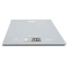 Весы кухонные CENTEK CT-2462 SILVER, электронный дисплей, max вес 5 кг, тарокомпенсация, стекло, CT-2462 Silver Весы кухонные CENTEK CT-2462 SILVER, электронный дисплей, max вес 5 кг, тарокомпенсация, стекло, CT-2462 Silver - фото 3