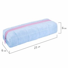 Пенал BRAUBERG, мех, 21х6х6 см, голубой/розовый, 272279 Пенал BRAUBERG, мех, 21х6х6 см, голубой/розовый, 272279 - фото 7