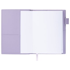 Ежедневник недатированный В6 130х185 мм BRAUBERG "Glam", под кожу, 160 л., сиреневый, 116221 - фото 6
