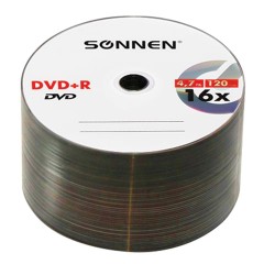 Диски DVD+R (плюс) SONNEN 4,7 Gb, 16x, Cake Box (упаковка на шпиле), КОМПЛЕКТ 50 шт., 512577 Диски DVD+R (плюс) SONNEN 4,7 Gb, 16x, Cake Box (упаковка на шпиле), КОМПЛЕКТ 50 шт., 512577 - фото 2