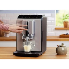 Кофемашина BOSCH TIE20301, 1300 Вт, объем 1,4 л, автокапучинатор, серебристая/черная Кофемашина BOSCH TIE20301, 1300 Вт, объем 1,4 л, автокапучинатор, серебристая/черная - фото 3