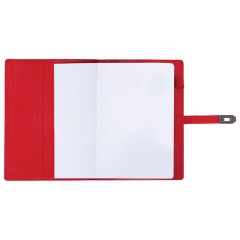 Ежедневник недатированный А5 152х220 мм BRAUBERG "Sirius", под кожу, застежка 160 л., красный, 116212 - фото 6