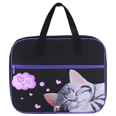 Папка на молнии с ручками BRAUBERG А4, 1 отделение, карман на молнии, 80 мм, "Sleeping kitten", 273309 Папка на молнии с ручками BRAUBERG А4, 1 отделение, карман на молнии, 80 мм, "Sleeping kitten", 273309 - фото 2