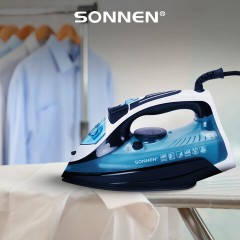 Утюг паровой SONNEN SI-2283, 2400 Вт, керамическое покрытие, антикапля, антинакипь, cиний, 456995 - фото 19