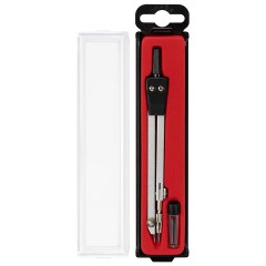 Готовальня STAFF SCHOOL, 2 предмета: циркуль 135 мм, запасные грифели, пенал с европодвесом, 210932 - фото 8