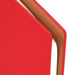 Ежедневник на кольцах в наборе с ручкой А5, 165x229 мм, BRAUBERG "Lux", под кожу, 100 листов, красный, 116857 - фото 7