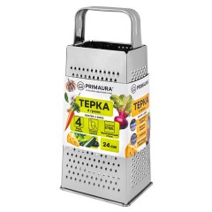 Терка 4-сторонняя 24 см, нержавеющая сталь, хромированная ручка, PRIMAURA (ПРИМАУРА), 702081 - фото 11