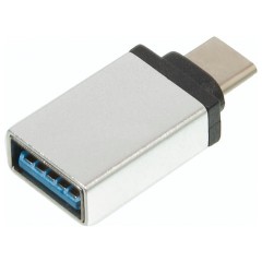 Переходник USB-TypeC RED LINE, F-M, для подключения портативных устройств, OTG, серый, УТ000012622 Переходник USB-TypeC RED LINE, F-M, для подключения портативных устройств, OTG, серый, УТ000012622 - фото 3