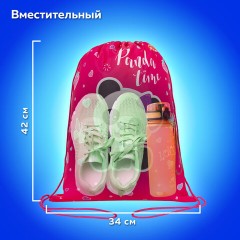 Мешок для обуви ПИФАГОР, 1 отделение, 42х34 см, "Panda time", 271601 Мешок для обуви ПИФАГОР, 1 отделение, 42х34 см, "Panda time", 271601 - фото 10