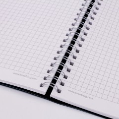 Бизнес-тетрадь на гребне А5 148x218 мм, BRAUBERG "Office PRO", под кожу, клетка, 80 л., чёрная, 111046 - фото 13