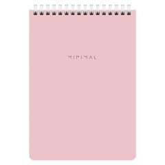 Блокнот А5 146х206 мм, 60 л., гребень, картон, жесткая подложка, клетка, BRAUBERG "Minimal Pastel", 116427 - фото 2