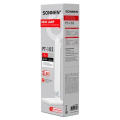 Настольная лампа / светильник беспроводная SONNEN PT-102, USB, LED, 3 Вт, 3 режима, белый, 238777 - фото 16
