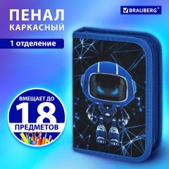 Пенал BRAUBERG, 1 отделение, полиэстер, 21х14 см, "Evil robot", 272328 Пенал BRAUBERG, 1 отделение, полиэстер, 21х14 см, "Evil robot", 272328 - фото 8