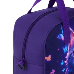 Сумка для занятий с плечевым ремнем, подкладкой BRAUBERG KIDS с ручками, 35x25x15 см, "Любознательный кот", 273291 - фото 5