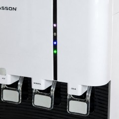 Кулер для воды BRASSON (БРАССОН) FSС-03W, напольный, НАГРЕВ/ОХЛАЖДЕНИЕ КОМПРЕССОРНОЕ, НИЖНЯЯ ЗАГРУЗКА, 3 крана, белый/графитовый, 455425 - фото 10