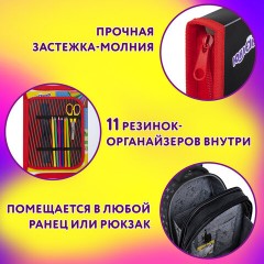 Папка для труда на молнии ЮНЛАНДИЯ А4, 1 отделение, откидная планка, органайзер, "Wrum", 272225 Папка для труда на молнии ЮНЛАНДИЯ А4, 1 отделение, откидная планка, органайзер, "Wrum", 272225 - фото 11