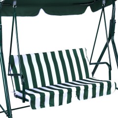 Качели садовые NOSTRESS (НОСТРЕСС) RELAX SC-001, 2 места, Ш140хГ110хВ153 см, мягкое сиденье, зеленый/белый, 680050 - фото 6