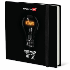 Скетчбук для маркеров 120 г/м2, 195х195 мм, 60 л., твердая обложка, резинка, BRAUBERG ART PREMIERE, МИКС, 115106 Скетчбук для маркеров 120 г/м2, 195х195 мм, 60 л., твердая обложка, резинка, BRAUBERG ART PREMIERE, МИКС, 115106 - фото 5