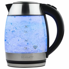 Чайник SCARLETT SC-EK27G94, 1,7 л, 2200 Вт, закрытый нагревательный элемент, стекло, черный Чайник SCARLETT SC-EK27G94, 1,7 л, 2200 Вт, закрытый нагревательный элемент, стекло, черный - фото 5