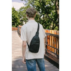 Рюкзак однолямочный HEIKKI PROMPT (ХЕЙКИ), 2 отделения, черный, 30х16х6 см, 273926 - фото 9