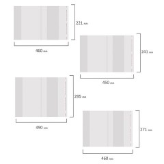Обложки ПП для тетрадей и учебников, НАБОР 15 шт., КЛЕЙКИЙ КРАЙ, 80 мкм, универсальные, прозрачные, ПИФАГОР, 271264 - фото 3