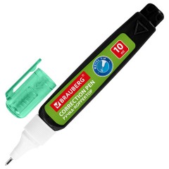 Ручка-корректор 10 мл, ВЫГОДНАЯ УПАКОВКА, КОМПЛЕКТ 4 штуки, BRAUBERG "ULTRA COLOR", металлический наконечник, 274234 - фото 5