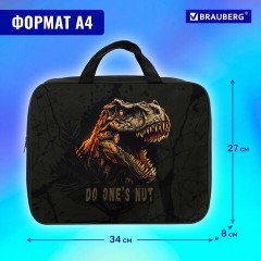 Папка на молнии с ручками BRAUBERG А4, 1 отделение, полиэстер, 80 мм, "Dino attack", 272179 Папка на молнии с ручками BRAUBERG А4, 1 отделение, полиэстер, 80 мм, "Dino attack", 272179 - фото 12