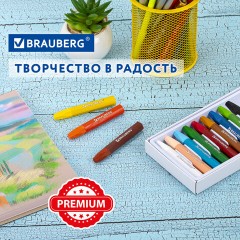 Пастель масляная восковые мелки утолщенные 12 цветов, BRAUBERG PREMIUM, 272711 Пастель масляная восковые мелки утолщенные 12 цветов, BRAUBERG PREMIUM, 272711 - фото 16