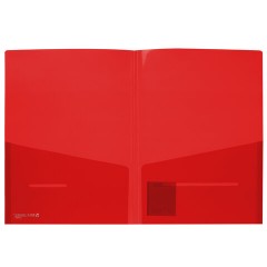 Папка-уголок 2 кармана, непрозрачная, А4, BRAUBERG "SPECIAL", красная, 0,18 мм, 273061 - фото 7