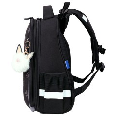 Ранец BRAUBERG LUMINOUS, 2 отделения, с брелоком, "Paws", СВЕТЯЩИЙСЯ РИСУНОК, 38х29х16 см, 271366 - фото 3