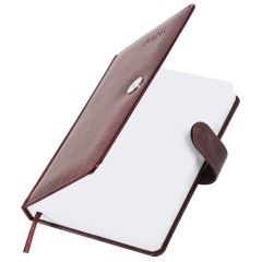 Ежедневник датированный 2026 А5 138x213 мм, BRAUBERG "Legend", под кожу, застежка, коричневый, 117071 - фото 4