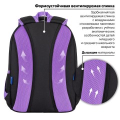 Рюкзак BRAUBERG OPTIMA, 2 отделения, с брелоком, "Radiant unicorn", 36х27х18 см, 273157 - фото 13