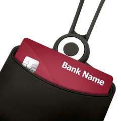 Бейдж горизонтальный для пропуска и ID-карт, СИЛИКОНОВЫЙ, 54х85 мм, шнурок 42 см, черный, BRAUBERG, 238908 - фото 6