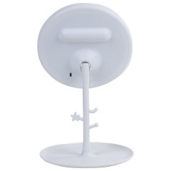 Зеркало настольное с LED-подсветкой для макияжа, диаметр 17 см, 3 режима свечения, аккумулятор 1200 mAh, цвет белый, WBZ (ВБЗ), 609330 - фото 3