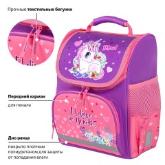 Ранец ПИФАГОР BASIC, 1 отделение, 3 кармана, эргономичная спинка, "Happy unicorn", 35х28х18 см, 271372 Ранец ПИФАГОР BASIC, 1 отделение, 3 кармана, эргономичная спинка, "Happy unicorn", 35х28х18 см, 271372 - фото 11