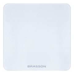 Весы напольные BRASSON (БРАССОН) FS-28С, 28x28 см, электронные, LED-дисплей, до 180 кг, стекло, белые, 458448 - фото 2