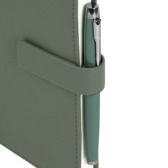 Ежедневник в подарочном наборе 5 в 1, А5, 145x212 мм, BRAUBERG "President", под кожу, 160 листов, зеленый, 116855 - фото 6