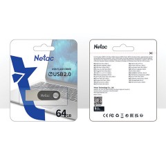 Флеш-диск 64 GB NETAC U278, USB 2.0, металлический корпус, серебристый/черный, NT03U278N-064G-20PN Флеш-диск 64 GB NETAC U278, USB 2.0, металлический корпус, серебристый/черный, NT03U278N-064G-20PN - фото 6