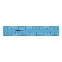 Набор чертежный малый ERICH KRAUSE "Standard" (линейка 15 см, треугольник, транспортир), голубой, 52991 - фото 2