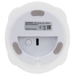 Ночник силиконовый LED "Альпака" 85x103x130 мм, белый свет/RGB, таймер, USB, аккумулятор 400 мАч, DASWERK (ДАСВЕРК), 238934 - фото 8