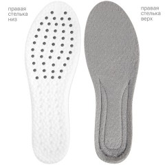 Стельки для обуви ЗИМНИЕ УТЕПЛЕННЫЕ, материал PU PRO, размер RU 34-39 / EU 35-40, с линиями выреза, SHEGRA (ШЕГРА), 700759 - фото 2