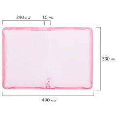 Папка объемная на молнии пластиковая BRAUBERG PASTEL, А4, 330х240 мм, 600 мкм, цвет персиковый, 271972 Папка объемная на молнии пластиковая BRAUBERG PASTEL, А4, 330х240 мм, 600 мкм, цвет персиковый, 271972 - фото 5