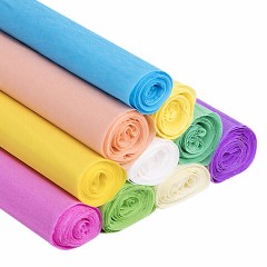 Бумага гофрированная/креповая, 32 г/м2, 50х250 см, НАБОР 10 рулонов, пастель, BRAUBERG, 112557 - фото 6